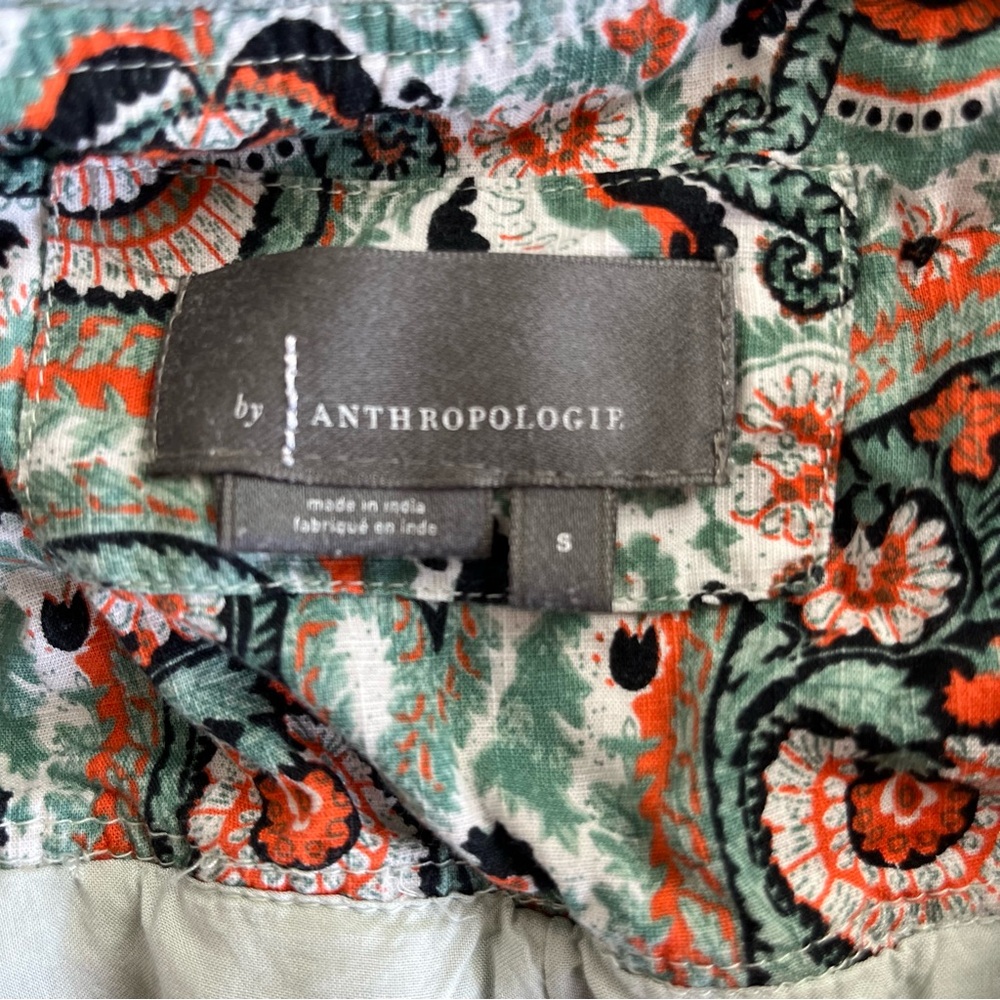 By Anthropologie Astrid Tunic Dress Flutter Sleeve Boho Floral Peasant Style SM - Picture 10 of 12